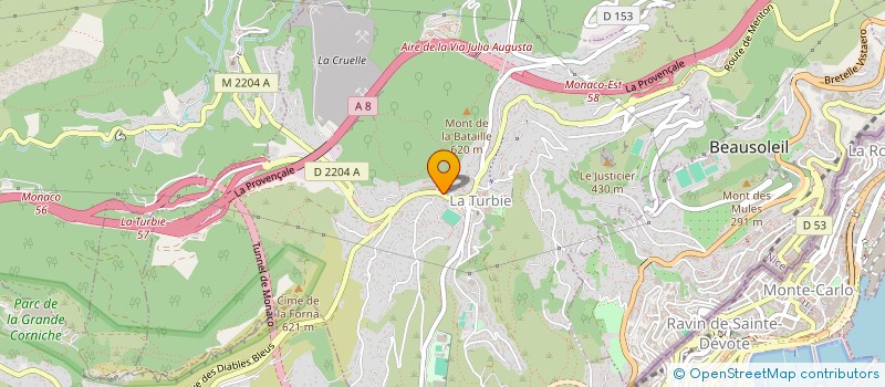 localisation de l'entreprise ZINK 06 à LA TURBIE