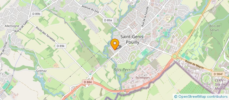 localisation de l'entreprise ZINK & TETAZ MONTHOUX à SAINT-GENIS-POUILLY