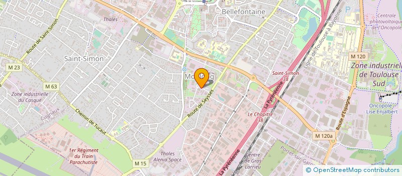 localisation de l'entreprise ZINLAC à TOULOUSE