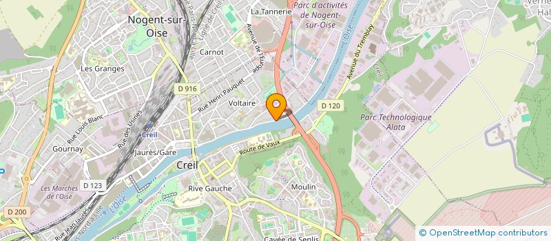 localisation de l'entreprise ZINNIA  CREIL