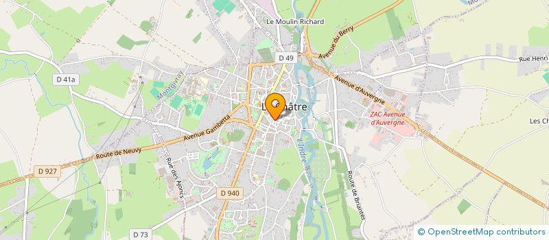 localisation de l'entreprise ZINO à LA CHATRE