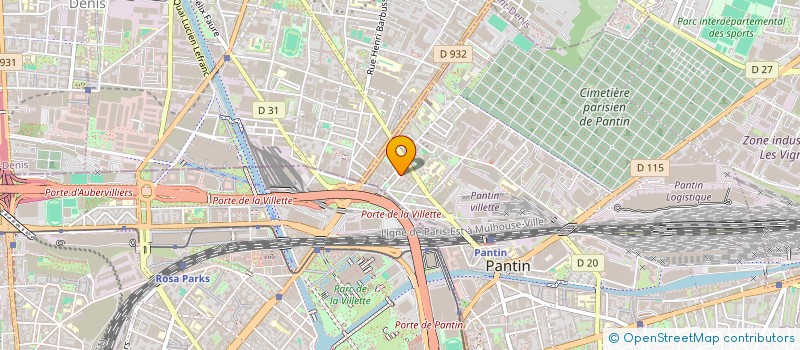 localisation de l'entreprise ZINO PRO S.A.S à PANTIN