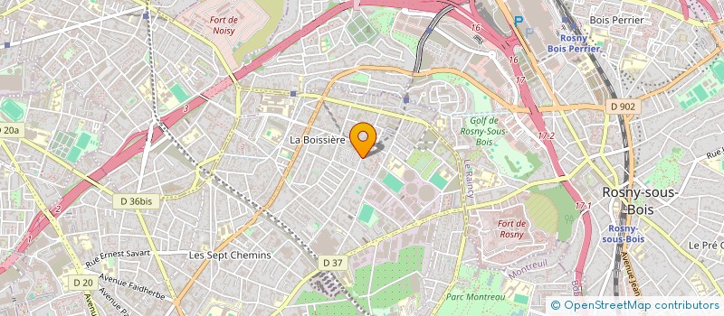 localisation de l'entreprise ZINOW à MONTREUIL