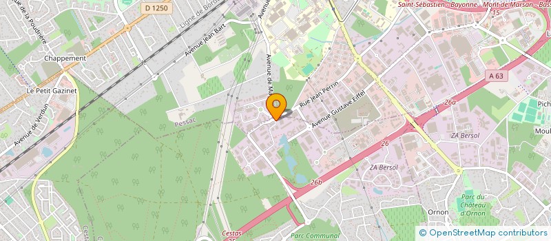 localisation de l'entreprise ZINQ BORDEAUX à CANEJAN