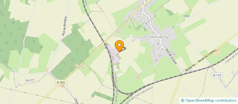 localisation de l'entreprise ZINQ CAMBRESIS  HONNECHY