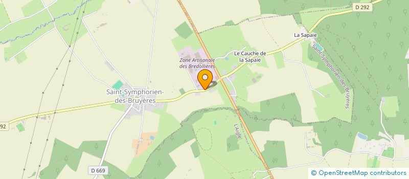 localisation de l'entreprise ZINQ NORMANDIE à SAINT-SYMPHORIEN-DES-BRUYERES