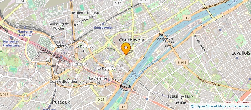 localisation de l'entreprise ZINSIDE  COURBEVOIE