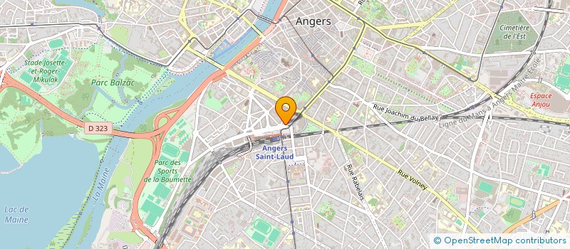 localisation de l'entreprise ZINZAC, REVUE & EDITIONS à ANGERS