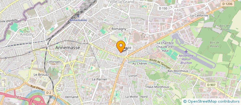 localisation de l'entreprise ZINZIN SHOP à ANNEMASSE