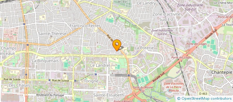 localisation de l'entreprise ZINZINERIE à RENNES