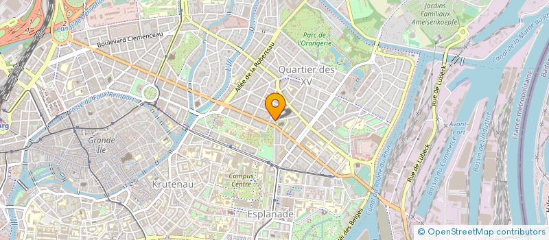 localisation de l'entreprise ZINZOLIN à STRASBOURG