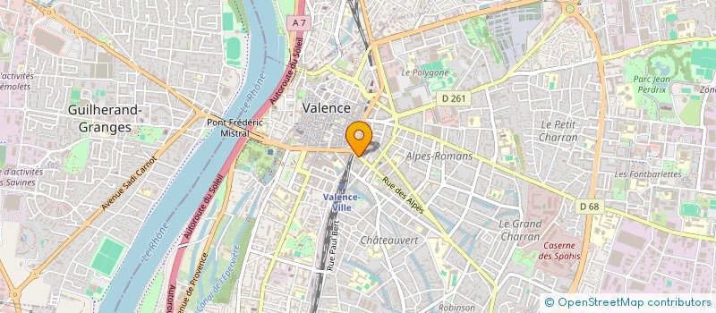 localisation de l'entreprise ZINZOLIN à VALENCE