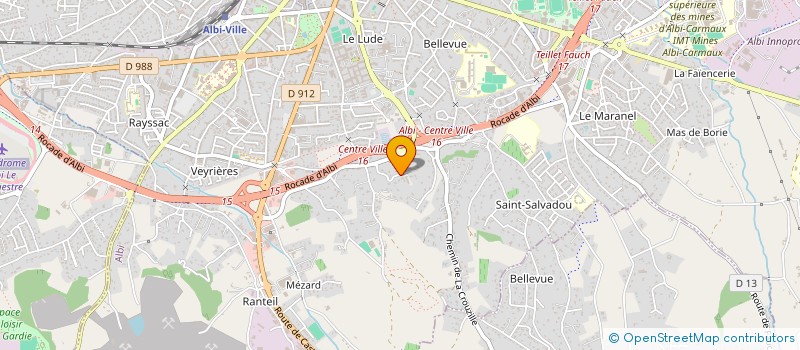 localisation de l'entreprise ZION  ALBI