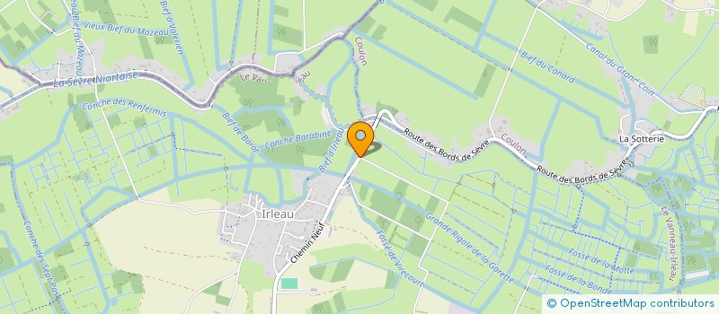 localisation de l'entreprise ZIOU  LE VANNEAU-IRLEAU