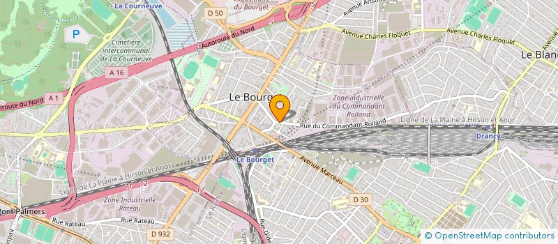 localisation de l'entreprise ZIOUM à LE BOURGET