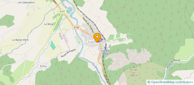 localisation de l'entreprise ZIP à LUC-EN-DIOIS