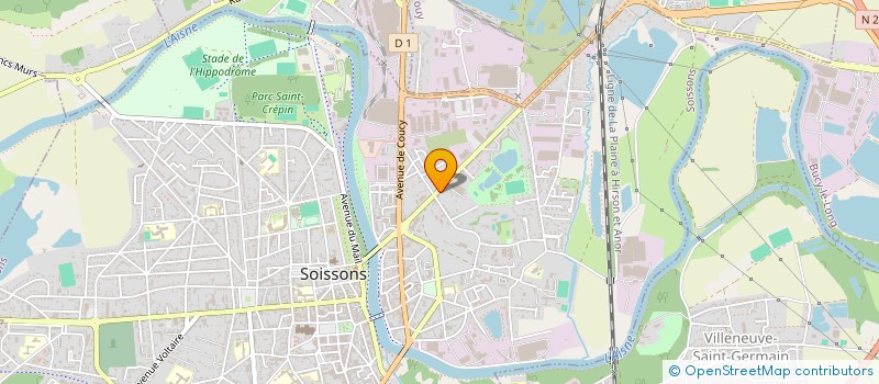 localisation de l'entreprise ZIP ZAP BAND à SOISSONS