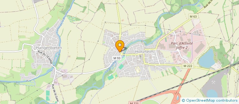 localisation de l'entreprise ZIPROD à HOLTZHEIM
