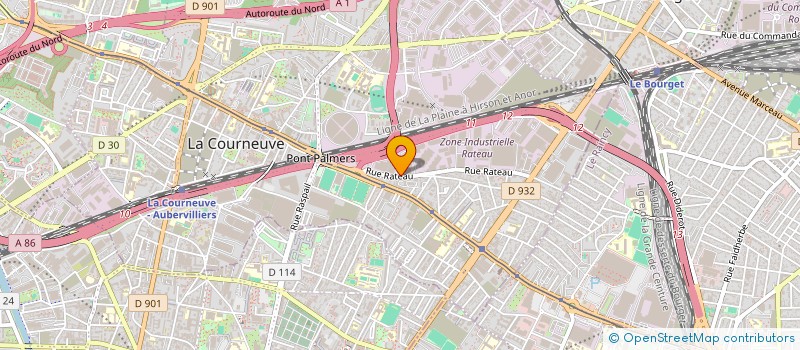 localisation de l'entreprise ZIPTRANS  LA COURNEUVE