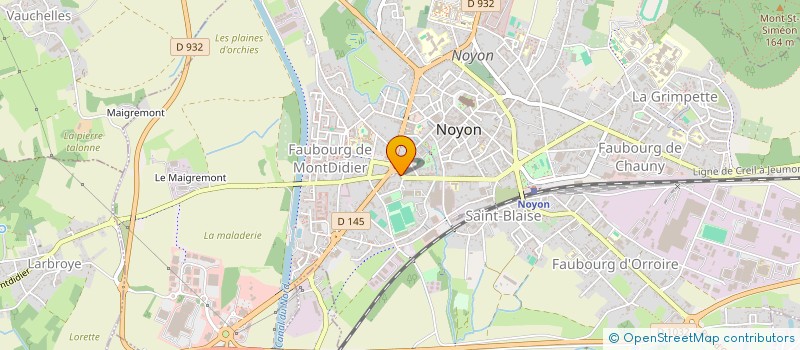 localisation de l'entreprise ZIRACOM  NOYON