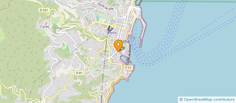 localisation de l'entreprise ZIRCONIA à BASTIA