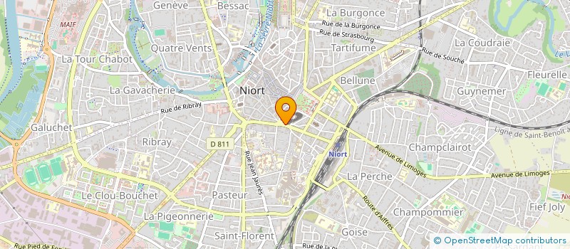 localisation de l'entreprise ZIRIAB  NIORT