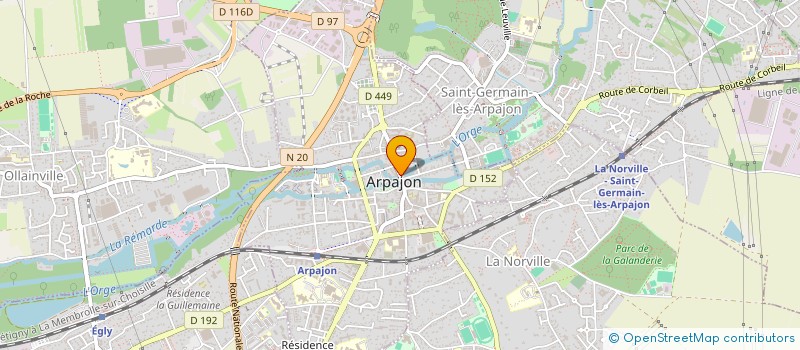 localisation de l'entreprise ZIRIS'A COIFFURE à ARPAJON