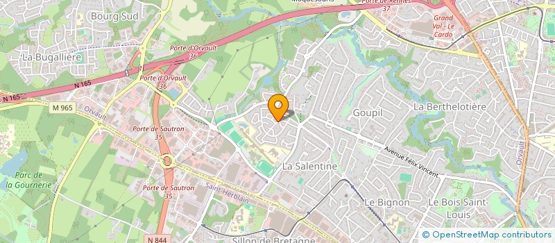 localisation de l'entreprise ZIT ZEITOUN à ORVAULT