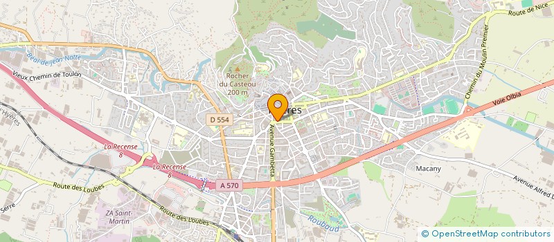 localisation de l'entreprise ZITA  HYERES