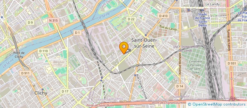 localisation de l'entreprise ZITA PROPRETE à SAINT-OUEN-SUR-SEINE