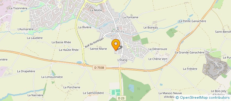 localisation de l'entreprise ZITHALYO à LES HERBIERS
