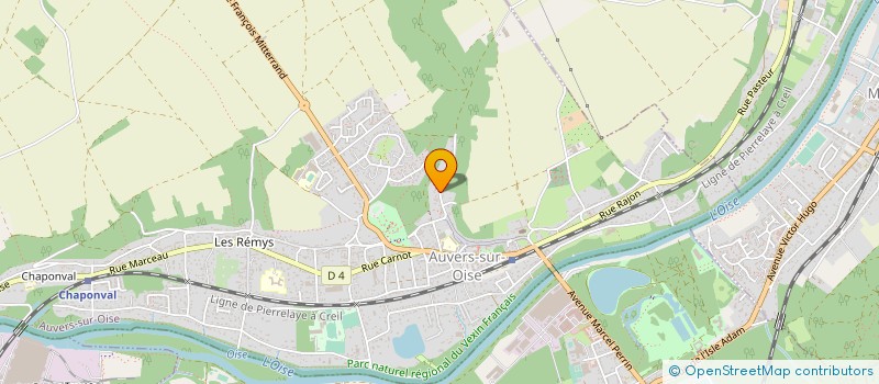 localisation de l'entreprise ZITOUNE PRODUCTION  AUVERS-SUR-OISE