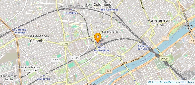 localisation de l'entreprise ZIVER RETOUCHES VETEMENTS  ASNIERES-SUR-SEINE