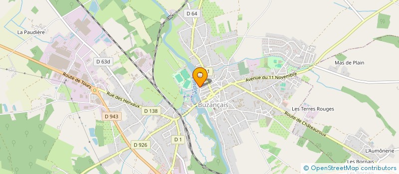 localisation de l'entreprise ZIVIC DENTAL à BUZANCAIS
