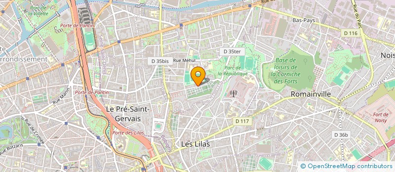 localisation de l'entreprise ZIVO à PANTIN