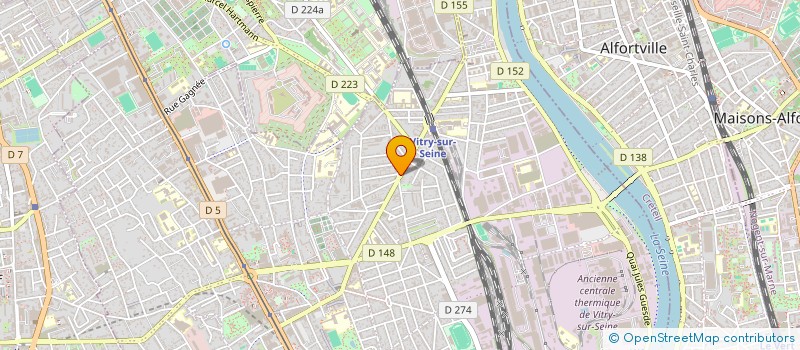 localisation de l'entreprise ZIYA à VITRY-SUR-SEINE