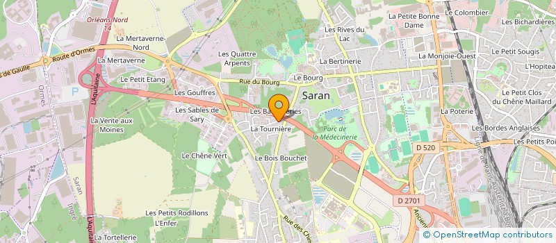 localisation de l'entreprise ZIZOU à SARAN