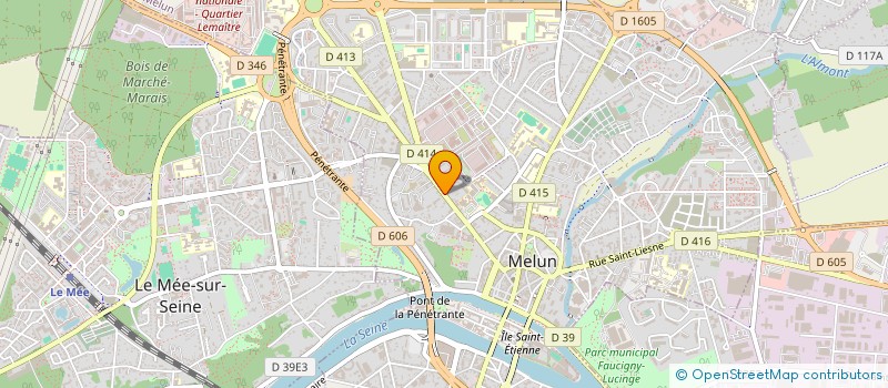 localisation de l'entreprise ZIZOU à MELUN