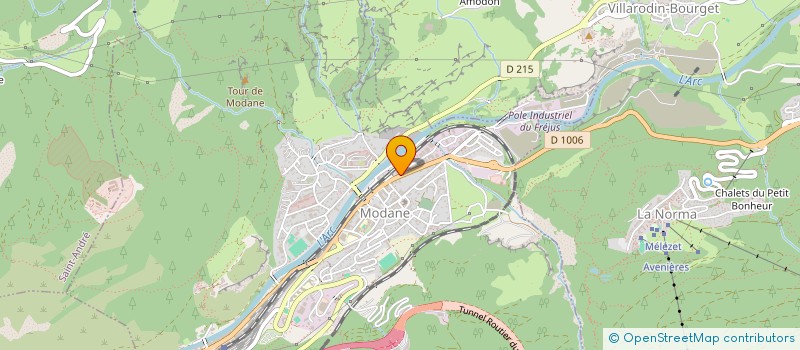 localisation de l'entreprise ZIZOU  MODANE