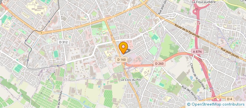 localisation de l'entreprise ZIZOU TRANS ANJOU à ANGERS