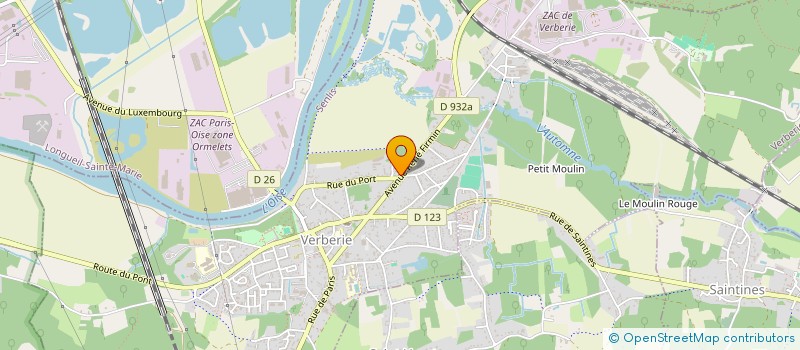 localisation de l'entreprise ZJ AUTOMOBILES  VERBERIE