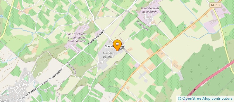 localisation de l'entreprise ZJE BOUSQUIE  COURNONSEC