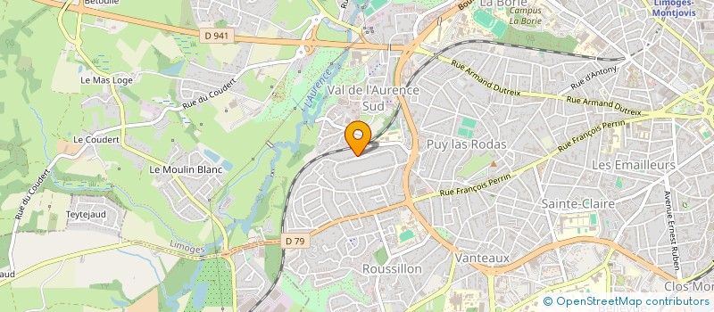 localisation de l'entreprise ZJR à LIMOGES