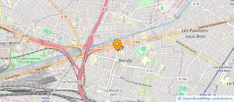 localisation de l'entreprise ZJX  BONDY