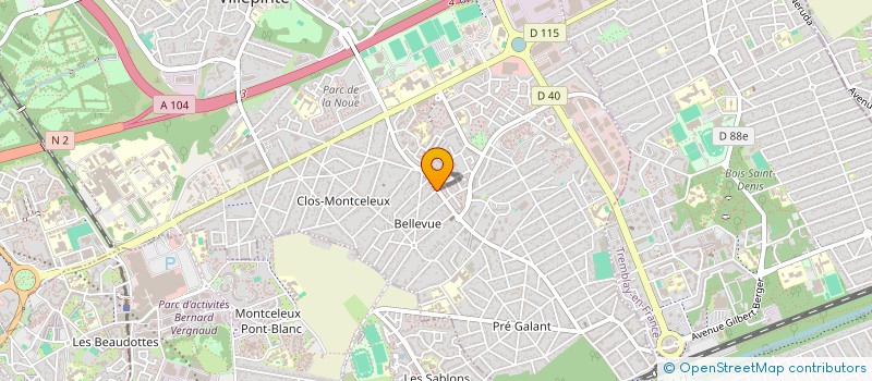 localisation de l'entreprise ZK 16 à VILLEPINTE