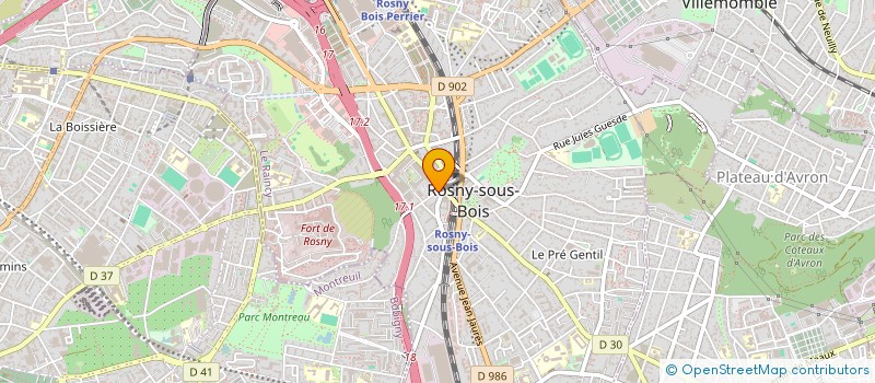 localisation de l'entreprise ZK à ROSNY-SOUS-BOIS