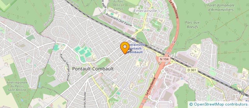 localisation de l'entreprise ZK CARS  PONTAULT-COMBAULT