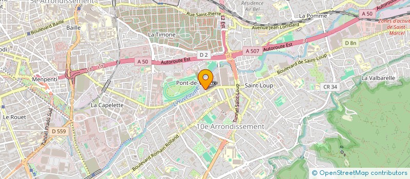 localisation de l'entreprise ZK COIFFURE à MARSEILLE