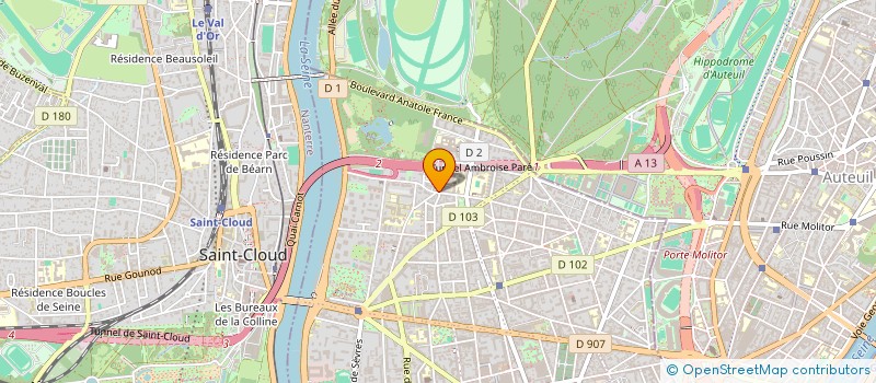 localisation de l'entreprise ZK INVEST 2 à BOULOGNE-BILLANCOURT