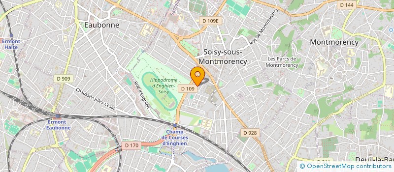 localisation de l'entreprise ZK LES VERGERS DE SANNOIS à SOISY-SOUS-MONTMORENCY